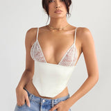 Cropped Luxe Lace & Satin