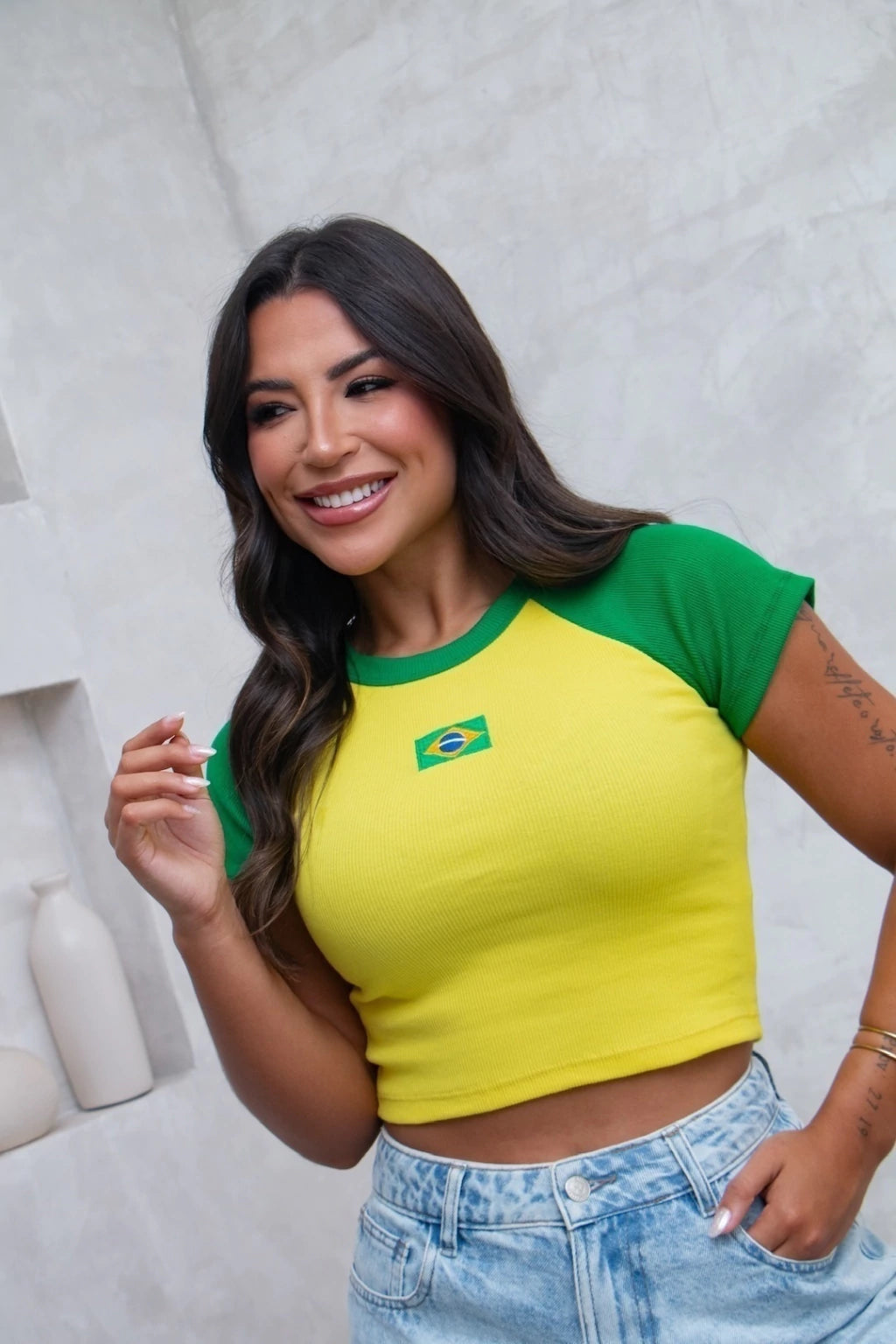 Cropped Brasil Fit