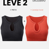Preto + Laranja Coral