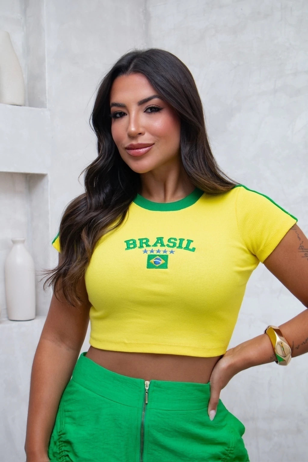 Cropped Traço Brasil