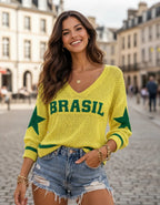 Blusa Tricot Brasil Cozy | 40% OFF + Brinde Exclusivo