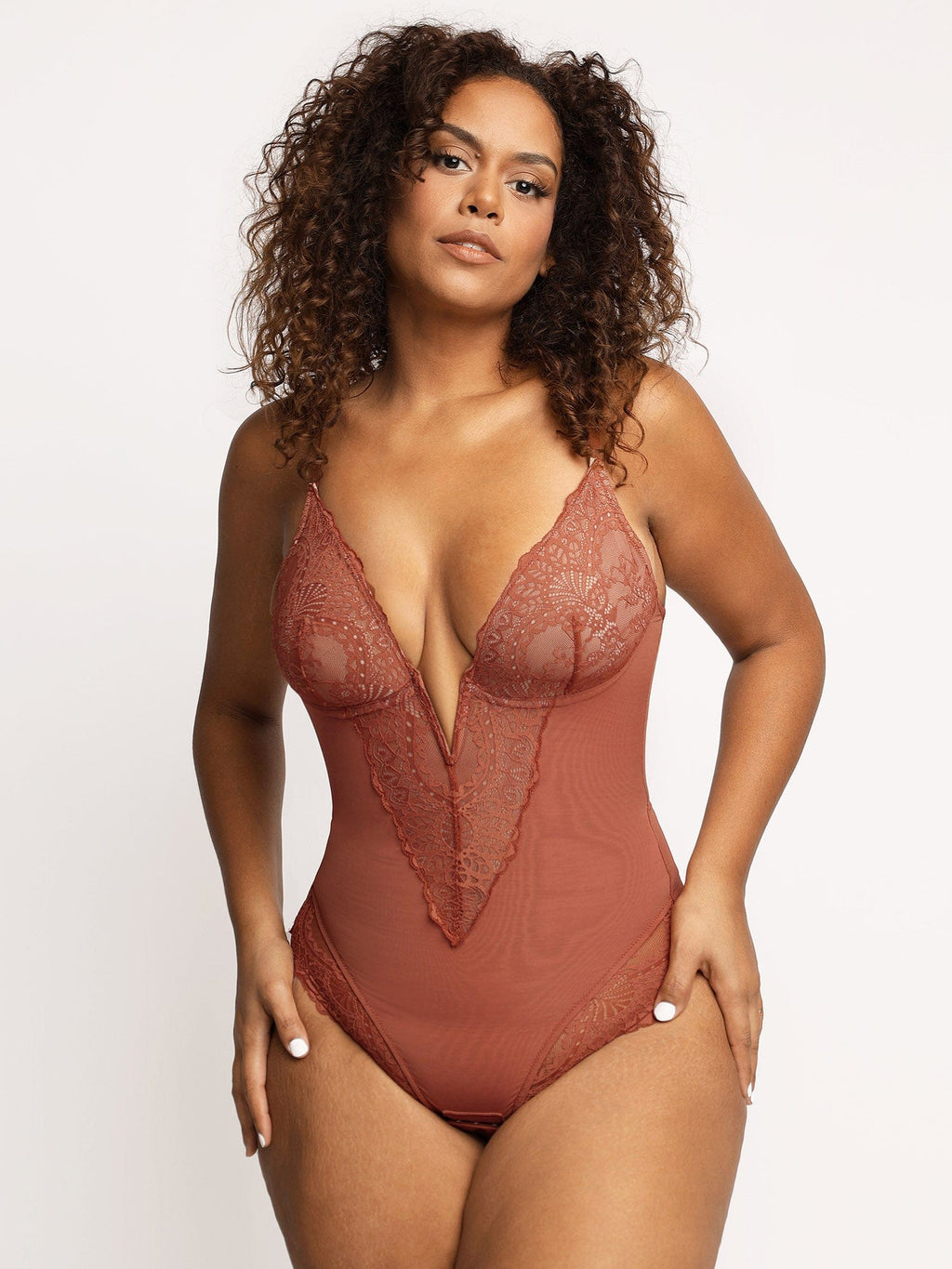 Body Modelador Renda V