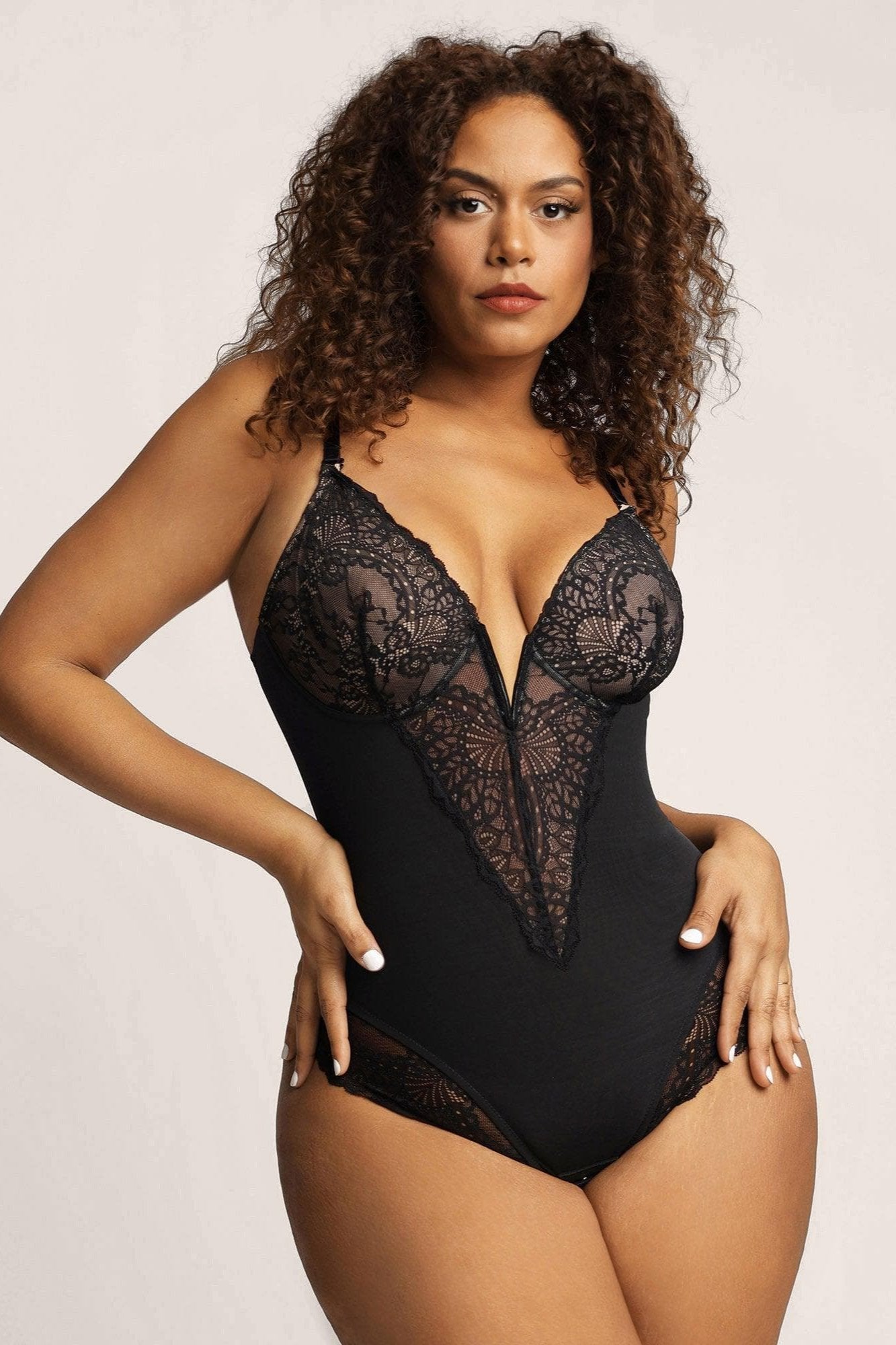 Body Modelador Renda V