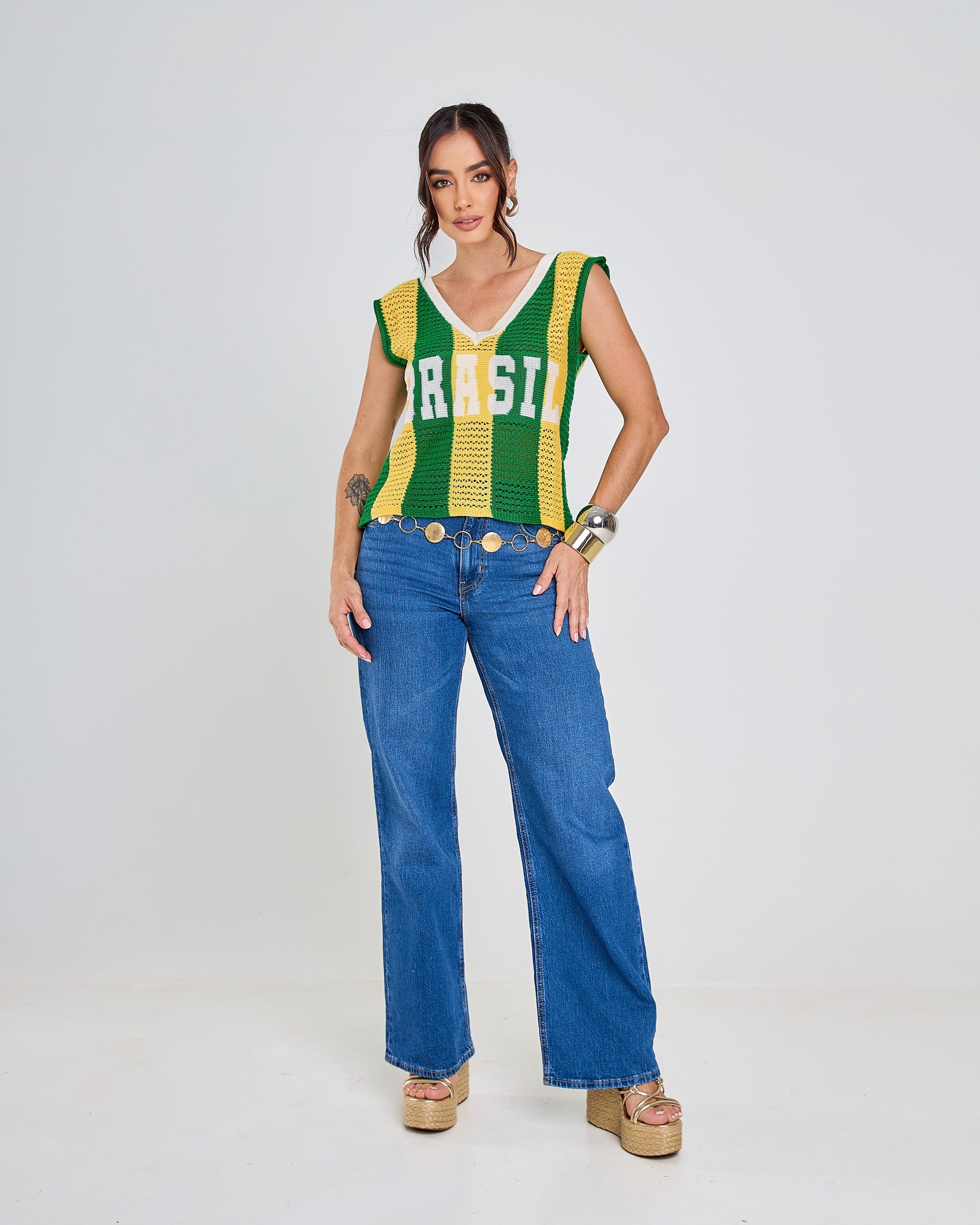 Camiseta Regata Canarinho 80