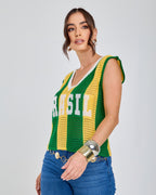 Camiseta Regata Canarinho 80