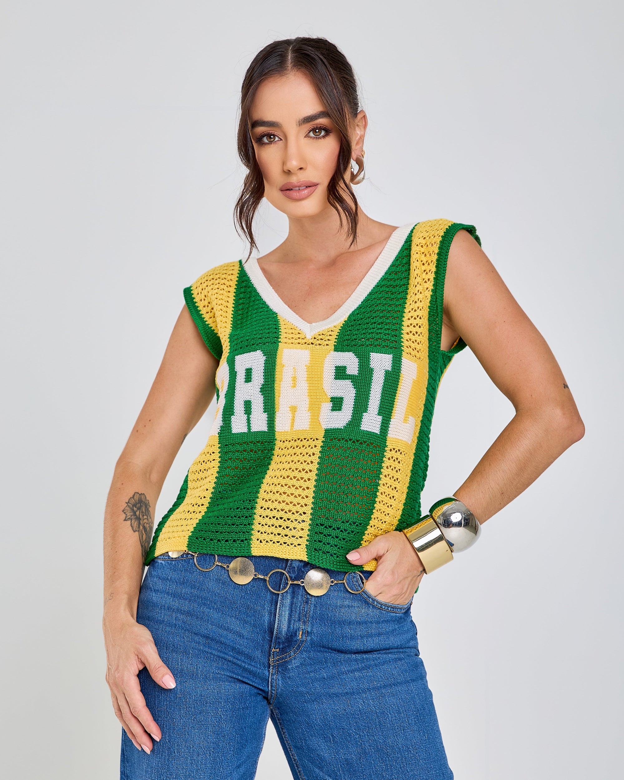 Camiseta Regata Canarinho 80