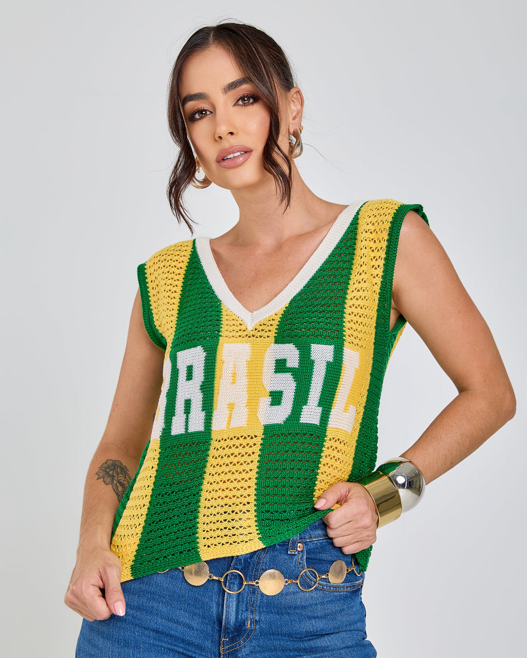 Camiseta Regata Canarinho 80