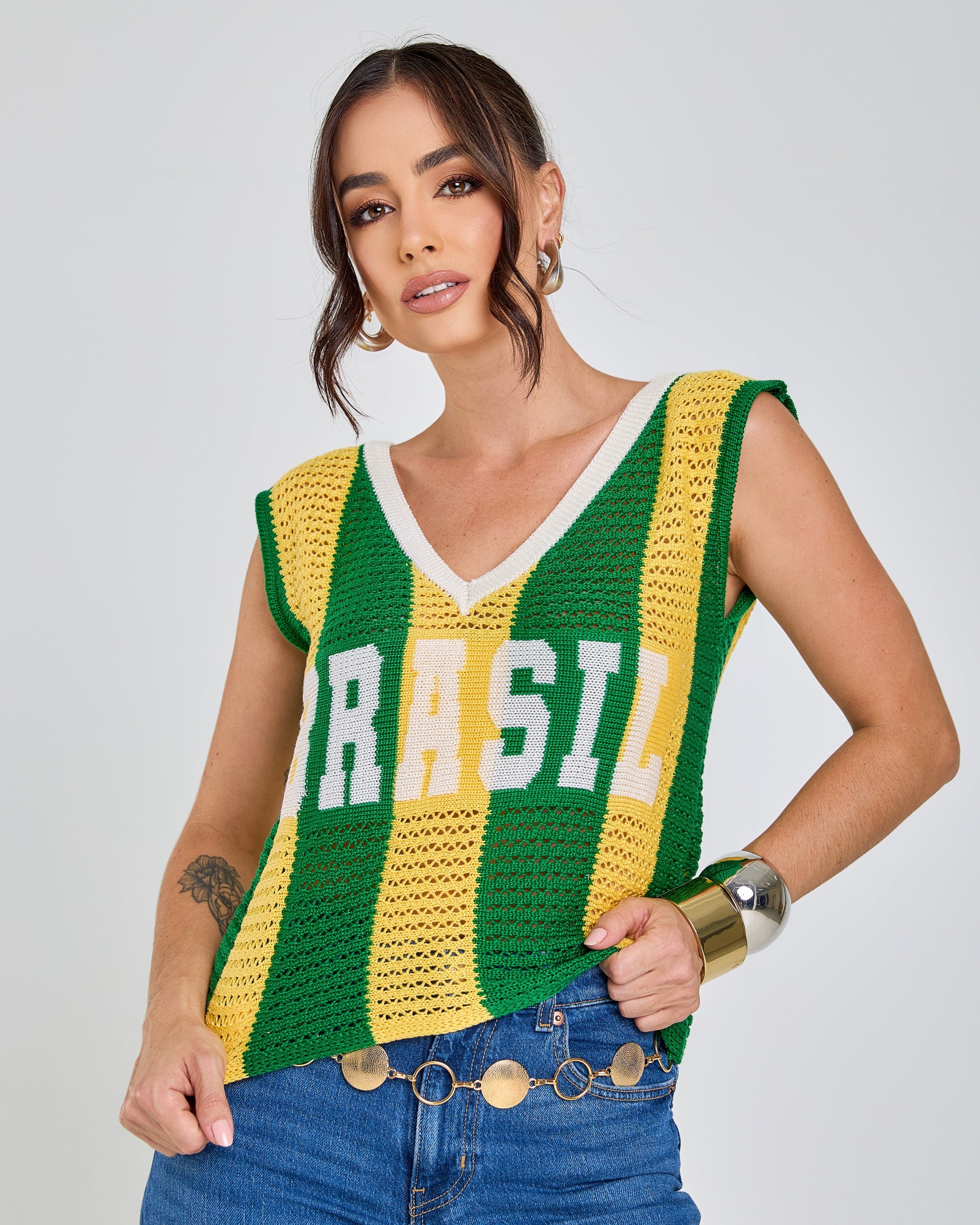 Camiseta Regata Canarinho 80