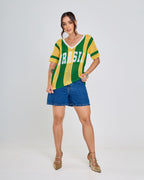 Blusa Tricot Brasil Style | 40% OFF + Brinde Exclusivo