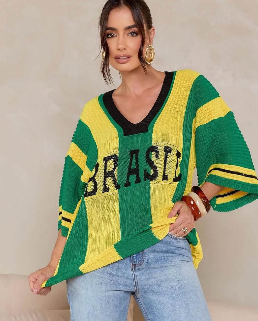 Blusa Tricot Brasil Street