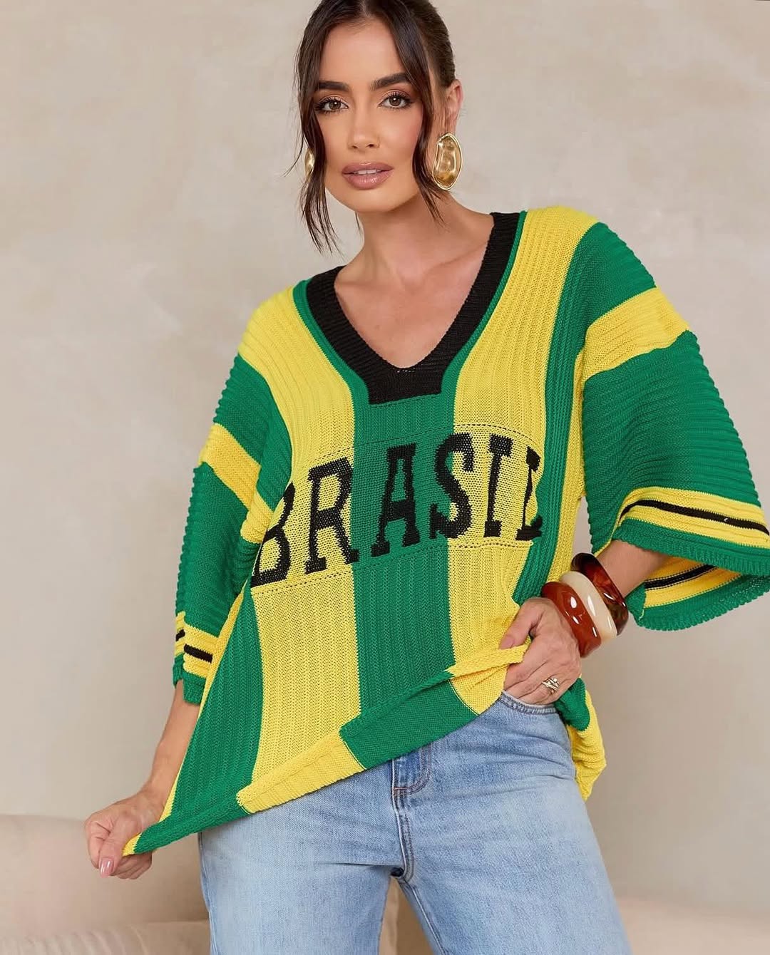 Blusa Tricot Brasil Street