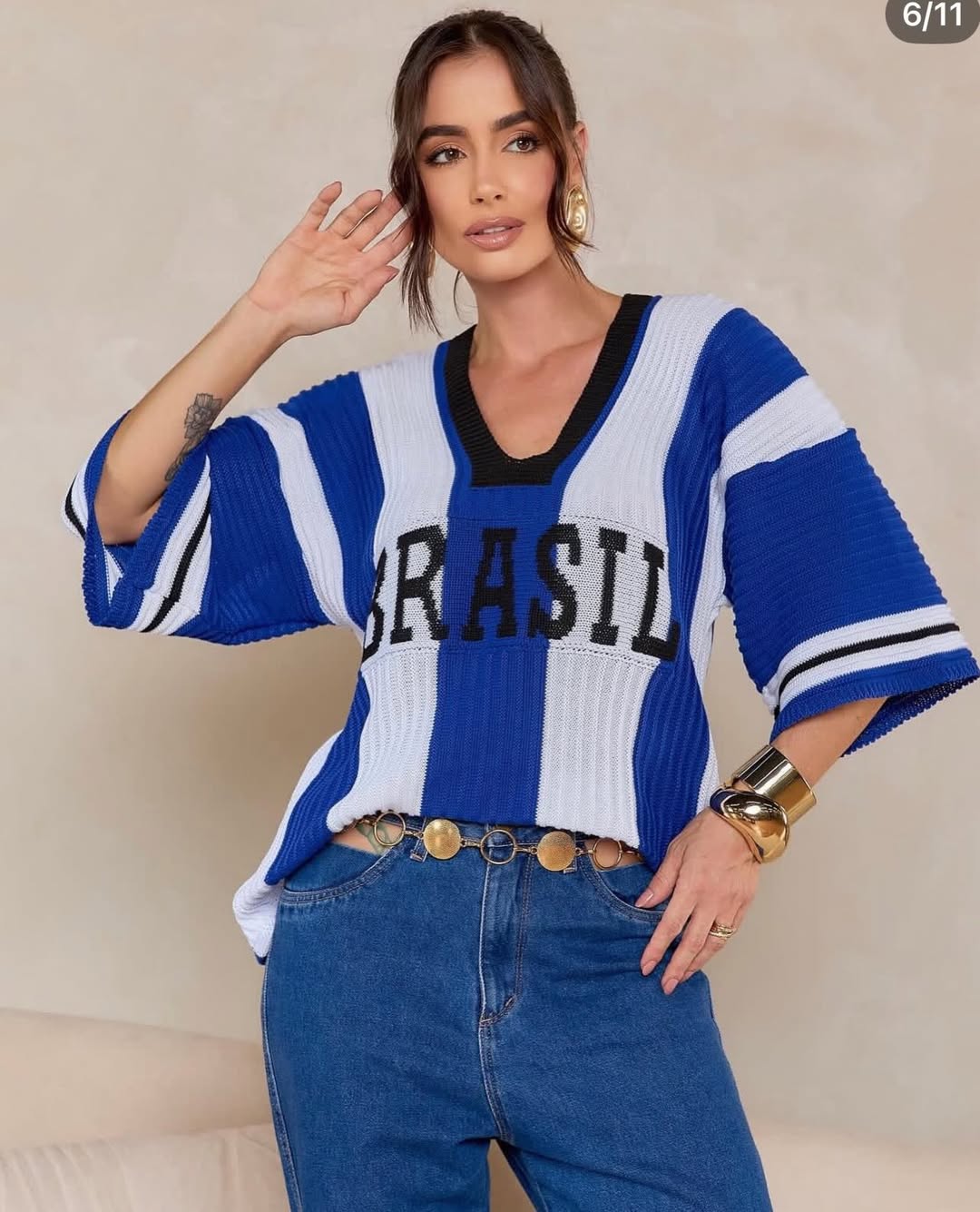 Blusa Tricot Brasil Street
