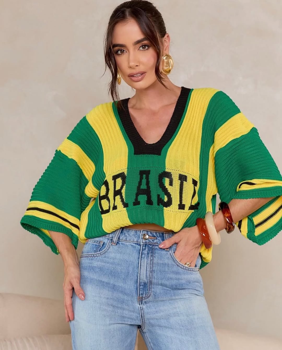 Blusa Tricot Brasil Street