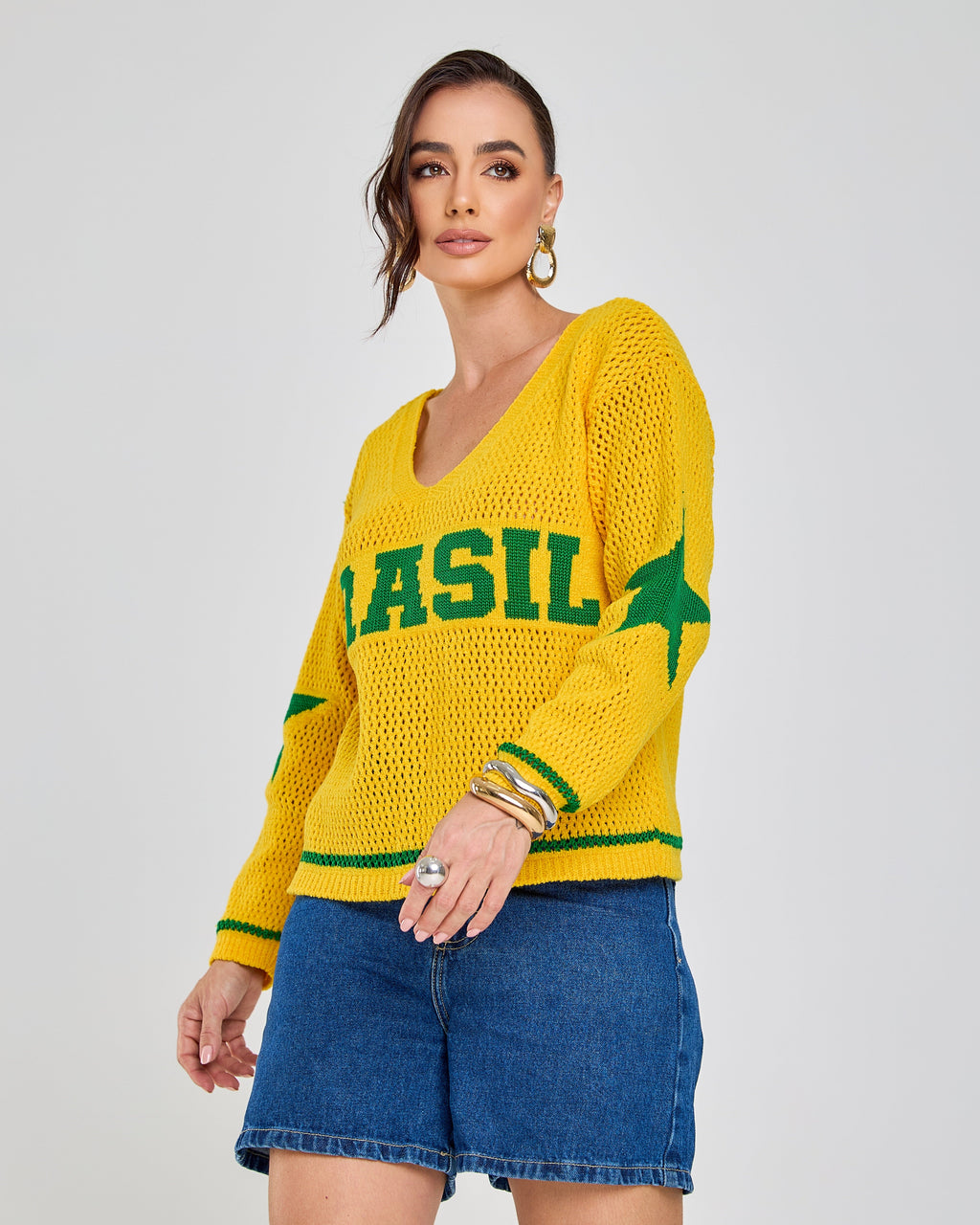 Blusa Tricot Brasil Cozy | 40% OFF + Brinde Exclusivo