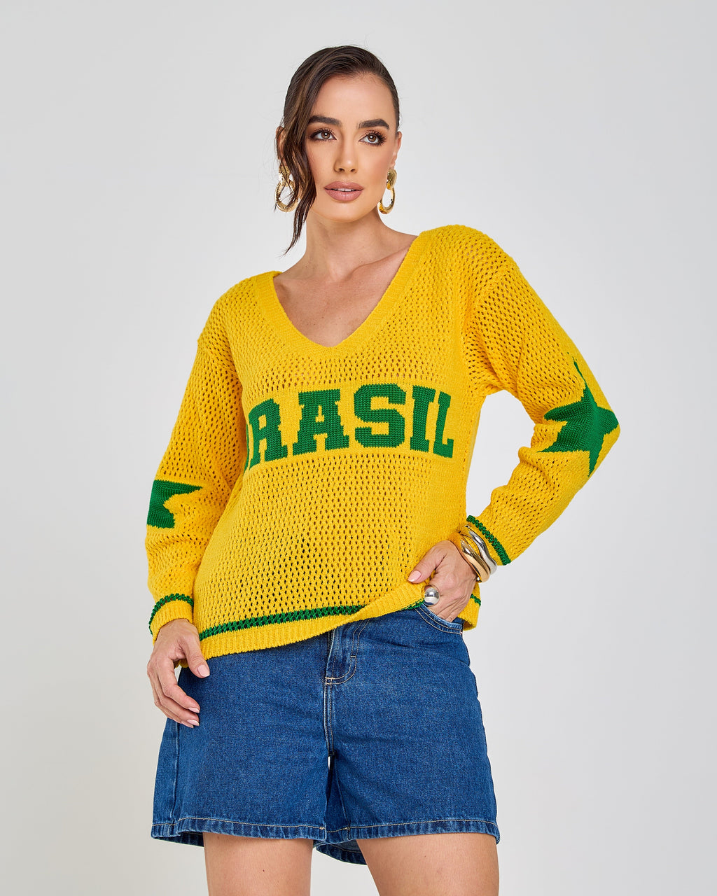 Blusa Tricot Brasil Cozy | 40% OFF + Brinde Exclusivo