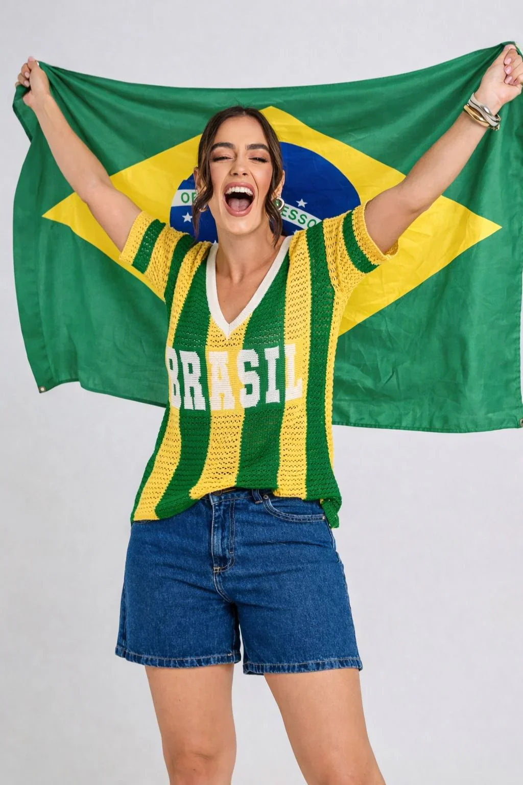 Blusa Tricot Brasil Style | 40% OFF + Brinde Exclusivo