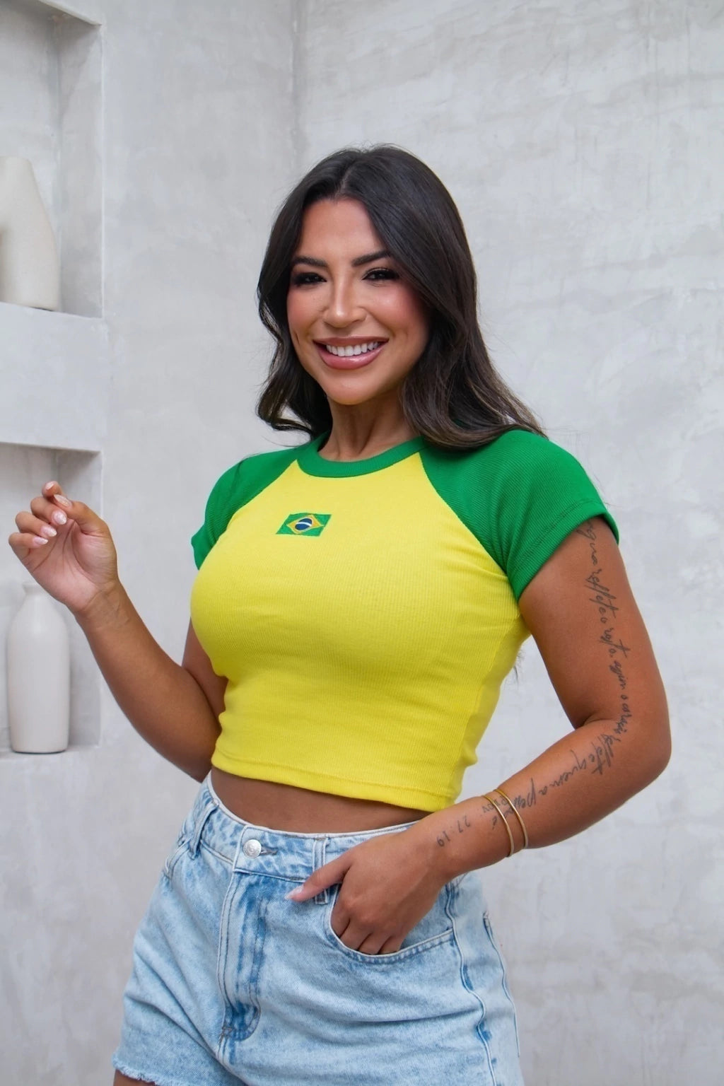Cropped Brasil Fit